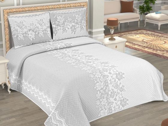 Stella Bergama Single Bed Linen Set Gray
