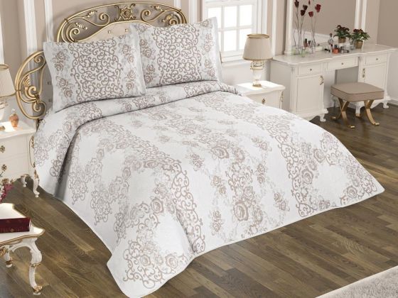 Stella Prague Single Bed Cover Set Brown