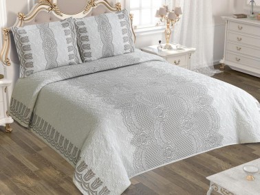 Dowry World - Stella Single San Marino Bedspread Set Gray Dowry World - Stella Single San Marino Bedspread Set Gray