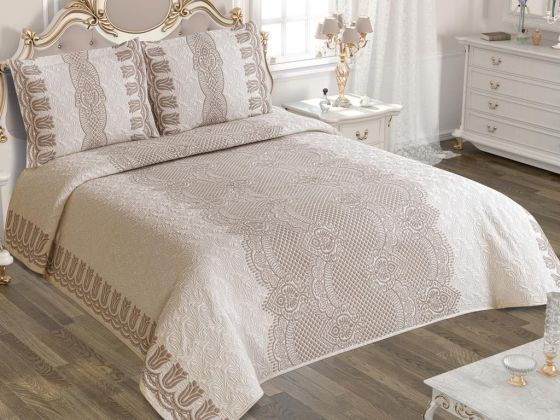 Stella Single San Marino Bedspread Set Brown