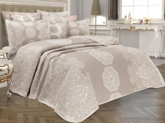 Stella Venezia Single Bedspread Set Beige