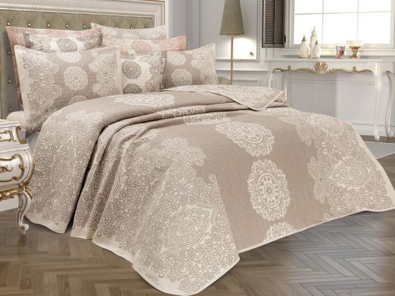 Stella Venezia Single Bedspread Set Brown