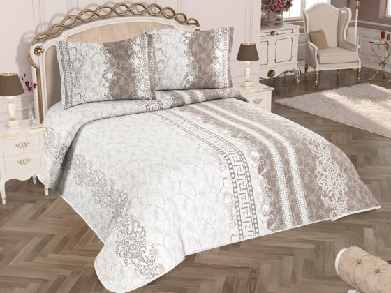 Stella Viena Single Bedspread Set Brown