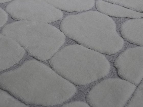 Stone Cotton Bath Mat Set of 2 White