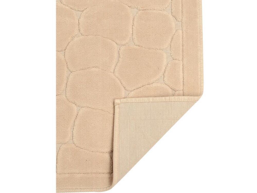 Stone Cotton Bath Mat Set of 2 Cappucino - Thumbnail