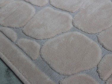 Stone Cotton Bath Mat Set of 2 Powder - Thumbnail