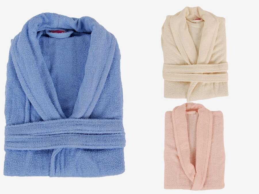 Sugar 100% Cotton Single Bathrobe - Thumbnail