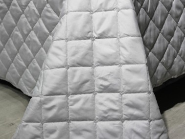 Sugar Double Quilted Bedspread Gray - Thumbnail