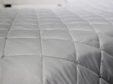 Sugar Double Quilted Bedspread Gray - Thumbnail