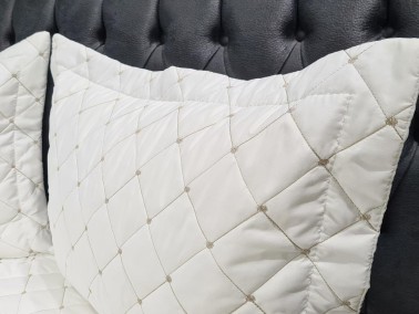 Sugar Double Quilted Bedspread Cream - Thumbnail