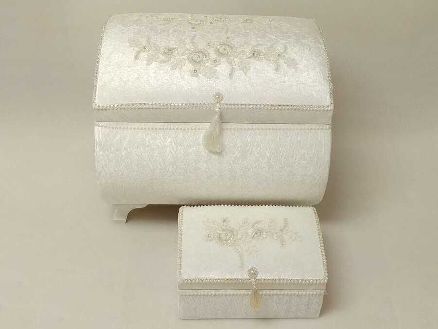 Sultan Double Dowry Chest - Cream