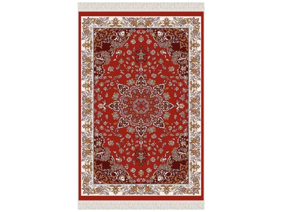 Hyacinth Dark Velvet Prayer Rug Burgundy - Thumbnail