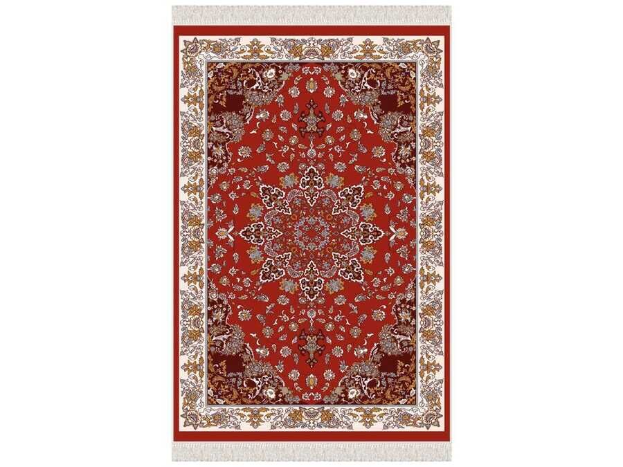 Hyacinth Dark Velvet Prayer Rug Burgundy