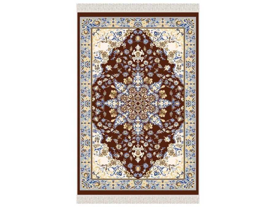 Hyacinth Velvet Prayer Rug Black - Thumbnail