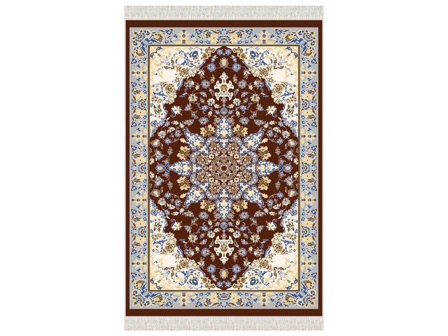 Hyacinth Velvet Prayer Rug Black - Thumbnail