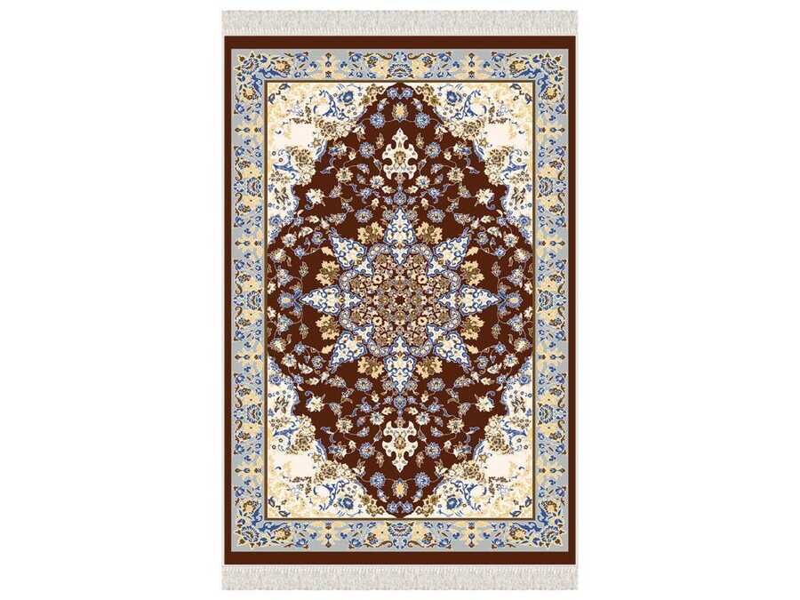 Hyacinth Velvet Prayer Rug Black