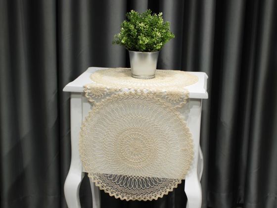 Sunny Cord Embroidered Console Cover 7 Colors