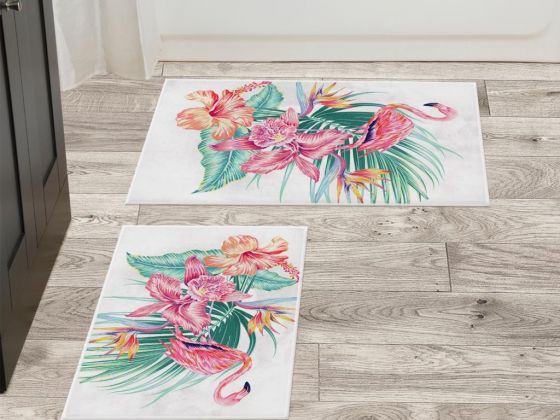 Swan 2 Pcs Bath Mat Set