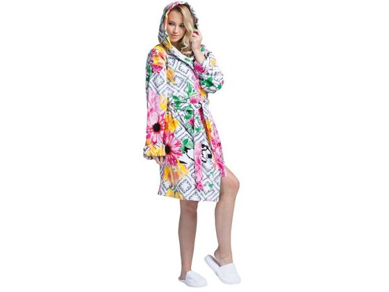 Tahiti Tropical Velvet Hooded Bathrobe XL