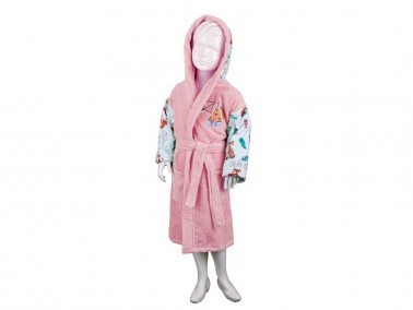 Fox 100% Cotton Kids Bathrobe 3-4 Years Old - Thumbnail