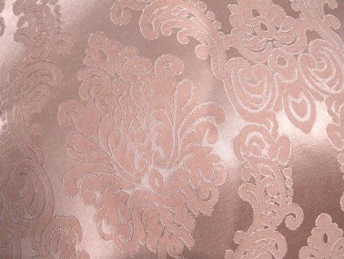 Toprak Jacquard Chenille Bedspread Pink - Thumbnail