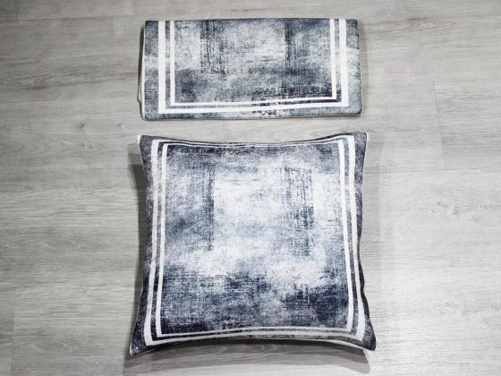 Transition Velvet Cushion's Cover 2 PCS - Dark Gray