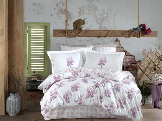 Trella Double Duvet Cover Set Dried Rose