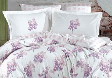 Hobby - Trella Single Quilted Duvet Cover Set Dried Rose Hobby - Trella Single Quilted Duvet Cover Set Dried Rose