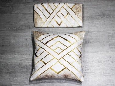 Trend Velvet 2-Piece Cushion's Cover - Cappuccino - Thumbnail