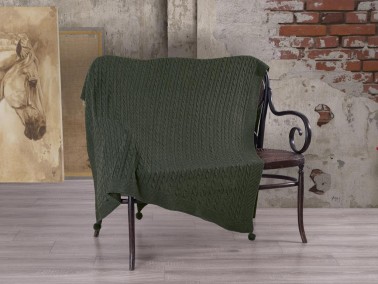Çeyiz Diyarı - Knitwear Knitted Pattern Tomi Tv Blanket Khaki Çeyiz Diyarı - Knitwear Knitted Pattern Tomi Tv Blanket Khaki