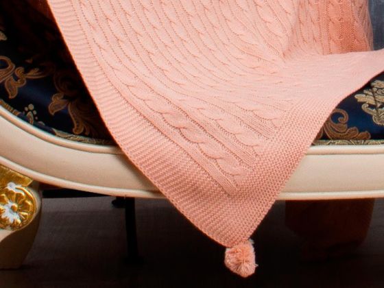 Knitwear Knitted Pattern Tomi Tv Blanket Powder