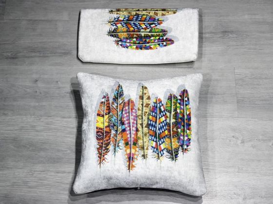 Valentia Velvet Cushion's Cover 2 PCS - Cream