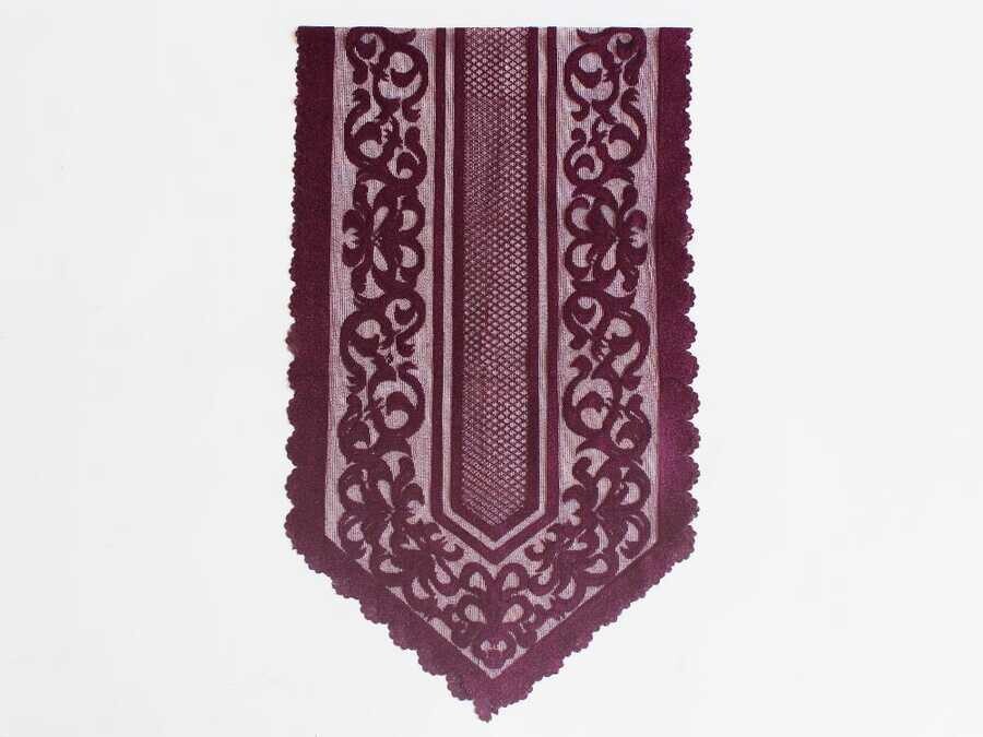 Dowry World - Venessi Knitting Runner Plum Dowry World - Venessi Knitting Runner Plum
