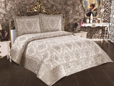 Venus Double Bedspread Cappucino - Thumbnail