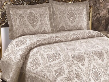 Venus Double Bedspread Cappucino - Thumbnail