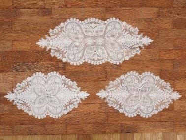 Dowry World - Verna Cordone Embroidered Bedroom Set - Cream Dowry World - Verna Cordone Embroidered Bedroom Set - Cream