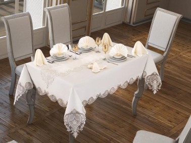 Verna Table Cloth 160x260 Cm 26 Pieces - Cream Cream
- Thumbnail