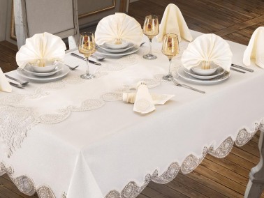 Verna Table Cloth 160x260 Cm 26 Pieces - Cream Cream
- Thumbnail