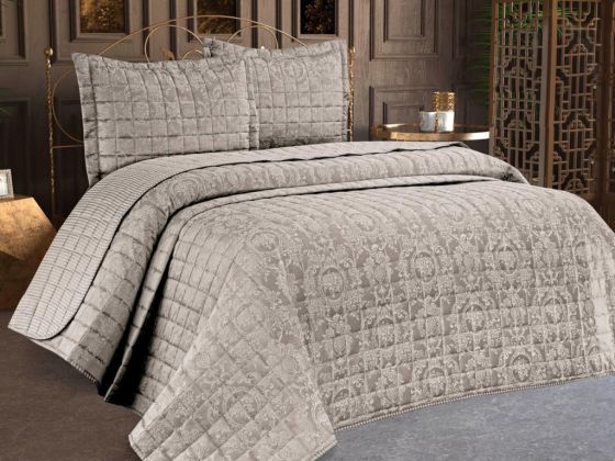 Veronika Double Bedspread Gray