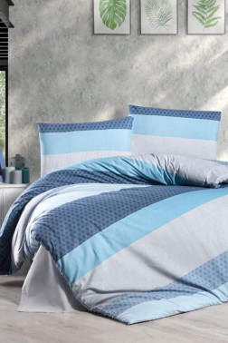 Vika Bedding Set 4 Pcs, Duvet Cover, Bed Sheet, Pillowcase, Double Size, Self Patterned, Wedding, Daily use - Thumbnail