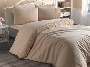 Wave Duvet Cover French Lace Cappucino - Thumbnail
