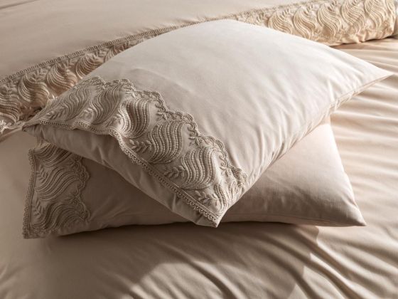 Wave Duvet Cover French Lace Cappucino