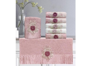 Çeyiz Diyarı - Wedding Cotton 6 Pcs Hand Face Towel Çeyiz Diyarı - Wedding Cotton 6 Pcs Hand Face Towel