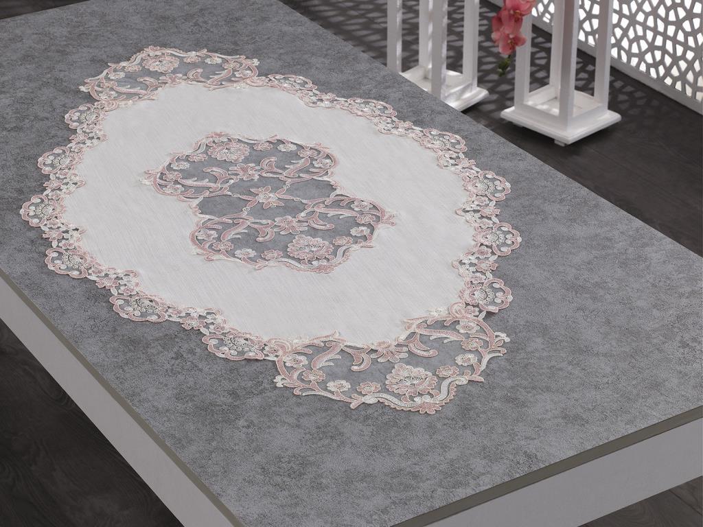 Jasmine Oval Runner Ecru Powder