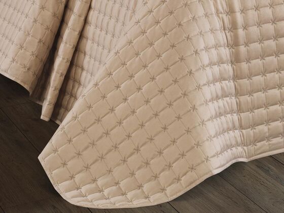 Yıldız Double Quilted Bedspread Cappucino