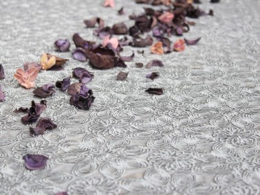 Yıldız Kordone Single Table Cloth Grey - Thumbnail