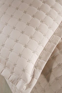 Yıldız Single Quilted Bedspread Cappucino - Thumbnail
