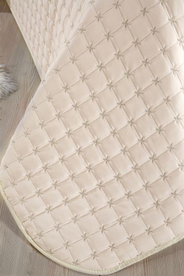 Yıldız Single Quilted Bedspread Cappucino