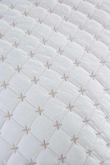 Yıldız Single Quilted Bedspread Cream