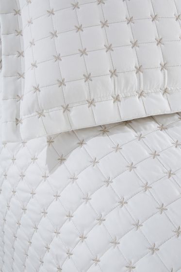 Yıldız Single Quilted Bedspread Cream